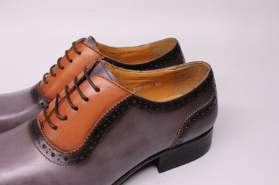 Zapatos Formales de Cuero con Bloques de Color para Hombre - Image 12