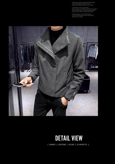 Abrigo de Lana Estilo Hong Kong para Hombre - Image 9