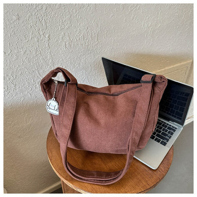 Bolsa Bandolera Artística Pana Un Hombro - Diseño Versátil para Estudiantes - Image 31