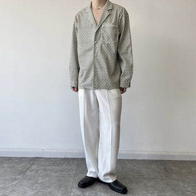 Camisa Cuello Cubano Estilo Coreano Corte Maduro - Image 3