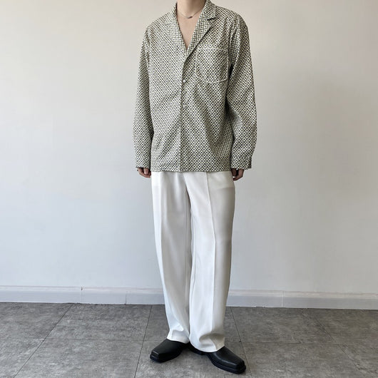 Camisa Cuello Cubano Estilo Coreano Corte Maduro - Image 3