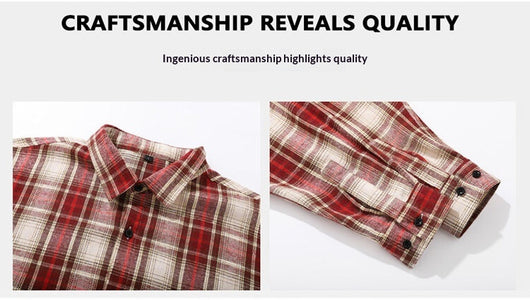 Camisa-Chaqueta Casual de Cuadros para Hombre - Image 15