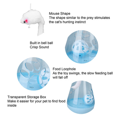 Juguete Interactivo para Gatos con Campana, Pelota y Ratón de Peluche - Image 13