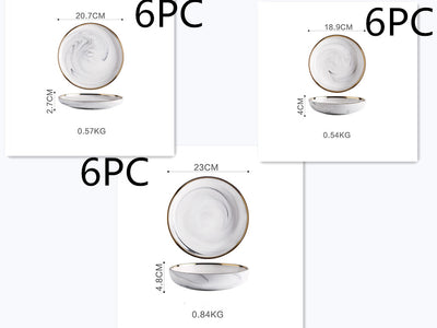 Juego de Vajilla de Mármol - Platos y Boles para Arroz - Image 10