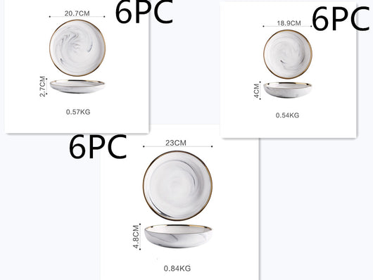 Juego de Vajilla de Mármol - Platos y Boles para Arroz - Image 10