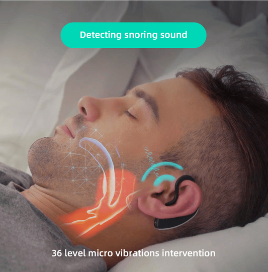 Dispositivo Anti-Ronquidos Bluetooth 24H con Análisis de Sueño