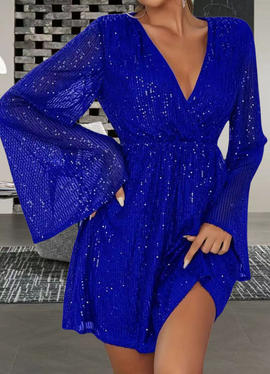 Vestido de Fiesta Elegante con Escote V y Cintura Realzadora - Image 2