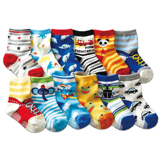 Calcetines Antideslizantes de Algodón con Lunares para Niños - Image 11