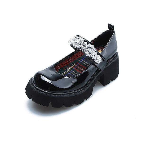 Zapatos Universitarios para Mujer con Cristales de Hielo - Primavera y Otoño