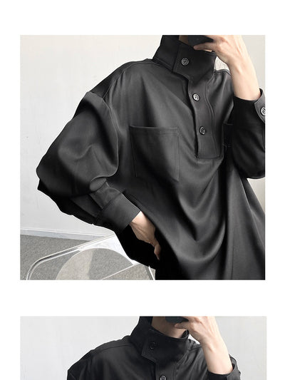 Camisa Casual Cuello Alto para Hombre - Image 11