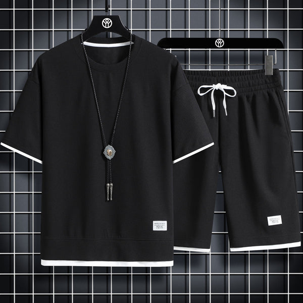 Conjunto Deportivo de Verano para Hombre - Camiseta y Pantalones Casuales