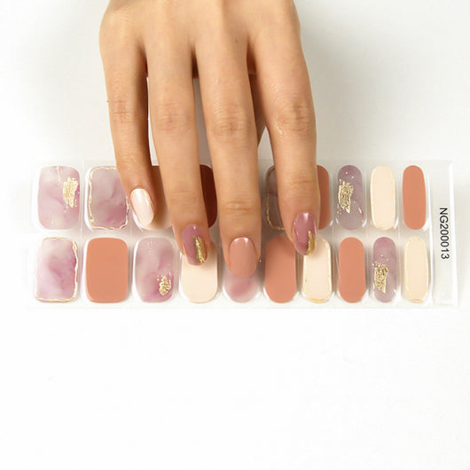 Adhesivos de Uñas Semipermanentes Coreanos con Base de Pegamento - Image 25