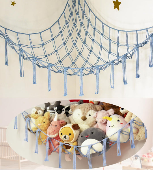 Red Organizadora de Peluches - Almacenamiento Colgante para la Habitación Infantil