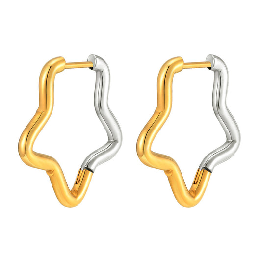 Aretes Dorados Degradados en Acero Titanio - Diseño Exclusivo Hipoalergénico - Image 7