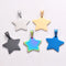 Dije Estrella de Cinco Puntas en Acero Titanio - Collar Colgante Minimalista