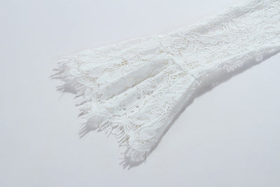 Traje de Encaje Blanco Elegante para Mujer - Image 8