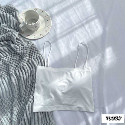 Camiseta Interior Modal Acolchada de Color Sólido para Mujer - Image 9