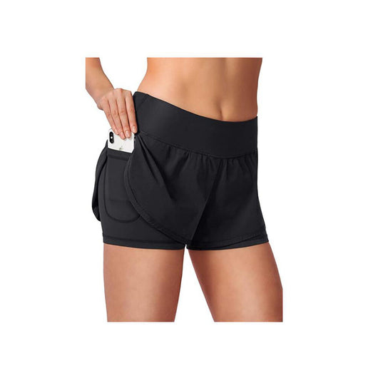 Shorts Yoga Falso Dos Piezas Doble Capa Anti-transparencia - Image 3