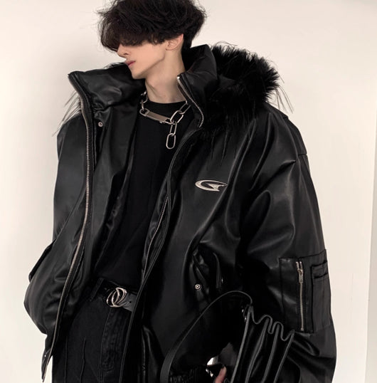 Chaqueta Acolchada con Cuello de Pelaje Diseño Exclusivo - Image 7