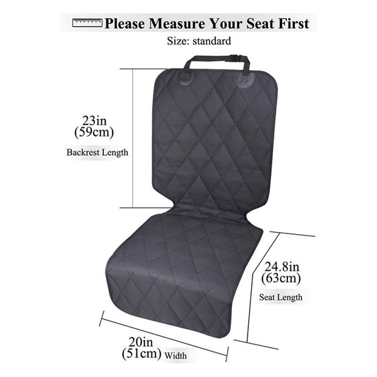 Dark grey quilted pet seat cover with diamond pattern and adjustable strap, designed to protect car seats. - Image 2