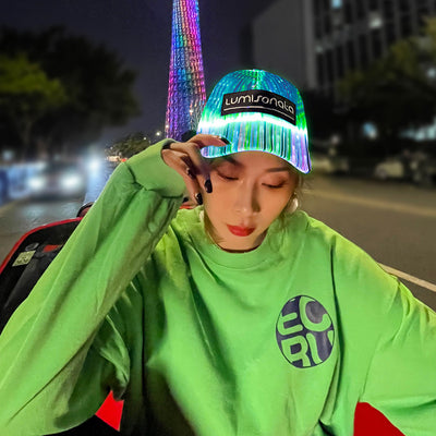 Gorro LED con Fibra Óptica para Fiestas y Eventos Nocturnos - Image 15