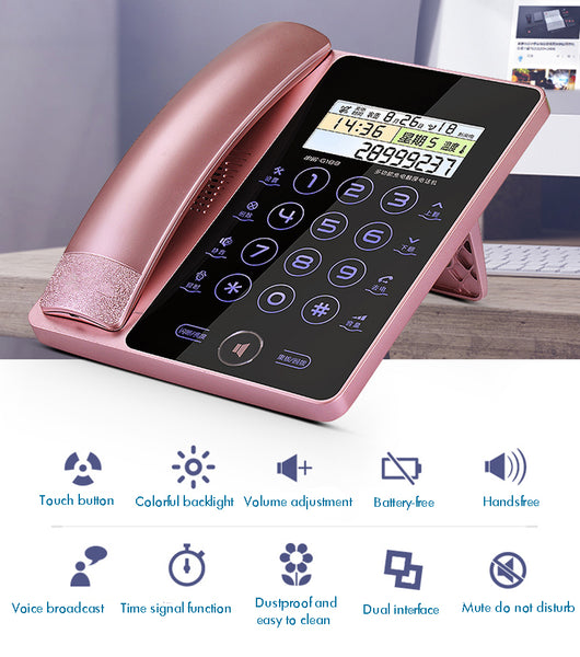 Teléfono Fijo de Diseño Moderno con Pantalla Táctil - Image 12