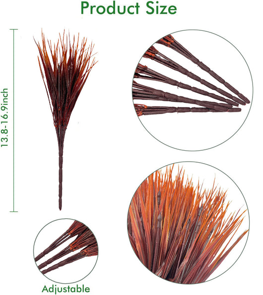 Arreglo de Plantas Artificiales con Trigo Decorativo para Exteriores - Image 6