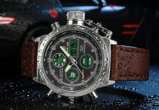 Reloj Deportivo Militar Hombre Lujo - Analógico Digital LED - Image 10