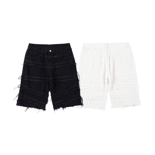 Pantalón Cinco Puntos con Detalle de Borlas Diseño Exclusivo