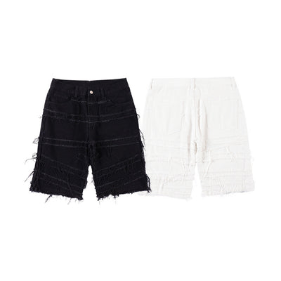 Pantalón Cinco Puntos con Detalle de Borlas Diseño Exclusivo