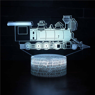 Lámpara 3D LED Táctil - Serie Vehículos de Construcción con Control Remoto