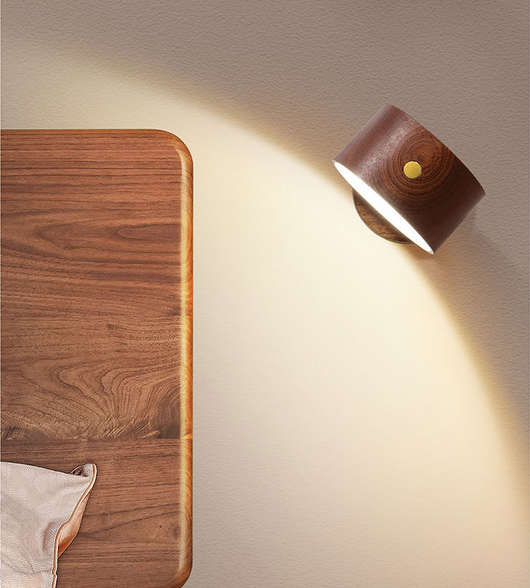 Lámpara de Noche de Madera Natural para Dormitorio - Image 14