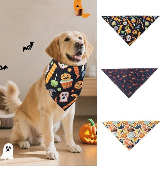 Baberos Triangulares Estampados de Halloween para Bebés - Image 11