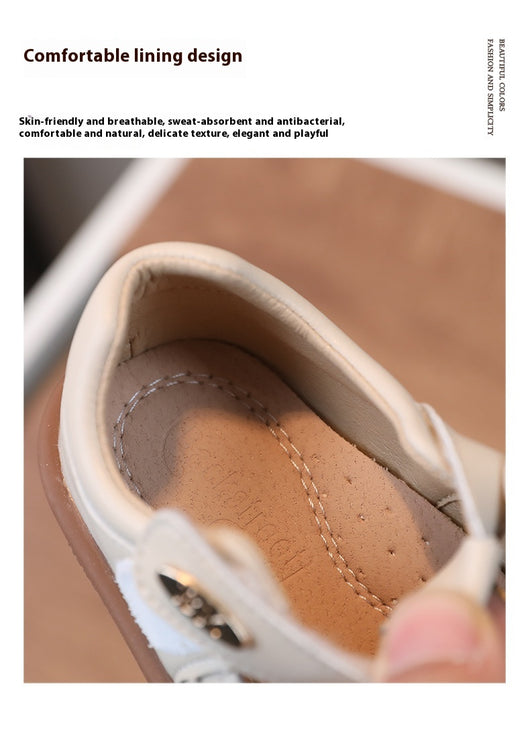 Zapatos de Cuero para Niñas Antideslizantes con Suela Suave - Diseño Princesa - Image 9