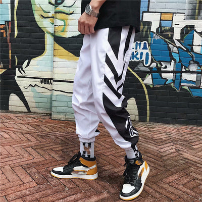 Pantalones Casuales Hombre Colorblock Sueltos Versátiles - Image 6