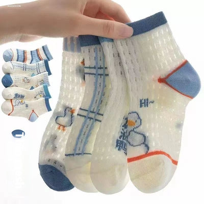Calcetines Infantiles de Algodón Fino para Primavera y Verano - Image 3