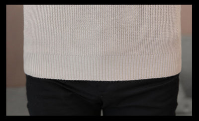 Suéter Tejido Cuello Redondo Estilo Coreano para Hombre - Image 6