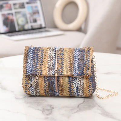 Bolso Bandolera Tejido de Paja Estilo Coreano - Image 8