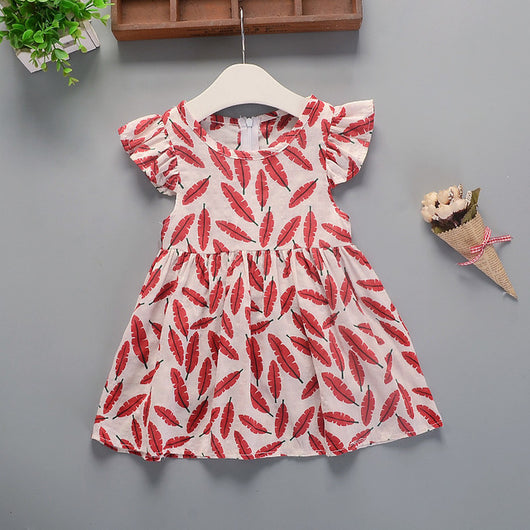 Vestido Infantil Algodón Floral Estampado para Verano - Image 11