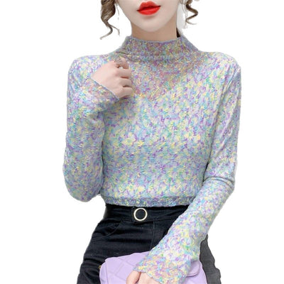 Blusa Floral de Encaje Elegante para Mujer - Image 5