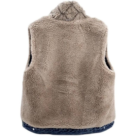 Chaleco Acolchado de Lana de Cordero y Algodón Denim para Mujer - Image 5