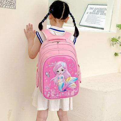 Mochila Escolar Infantil Ergonómica con Diseño Divertido y Respaldo Transpirable