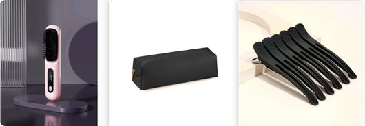 Plancha Alisadora 2 en 1 con Cepillo Alisador Inalámbrico de Calentamiento Rápido USB - Image 34