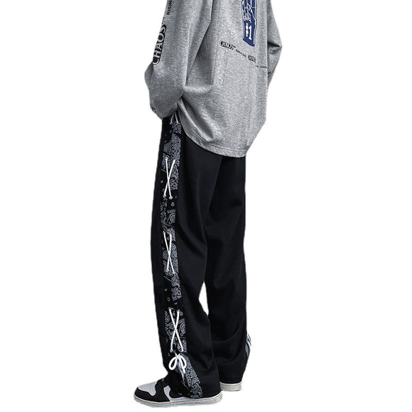 Overol de Invierno Estilo Urbano con Estampado Flor de Cashew para Hombre