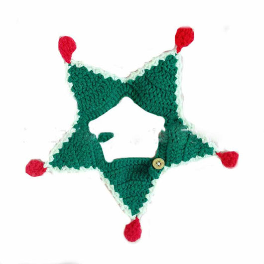 Collar Navideño de Lana Tejida para Gatos y Perros - Image 2