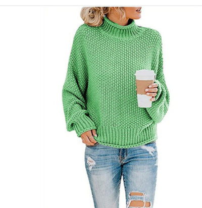 Suéter de Cuello Alto Tejido para Mujer - Abrigo Casual de Invierno - Image 15