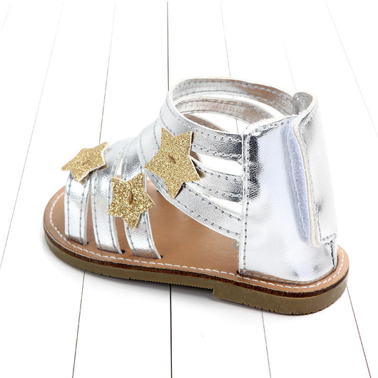 Sandalias Antideslizantes de Cuero PU para Bebé Niña con Diseño de Estrella - Image 8