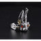 Anillo de Conejo del Zodiaco en Cristal Hecho a Mano - Estilo Hip-hop Urbano