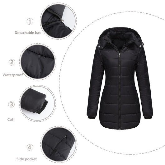 Chaqueta Acolchada Impermeable de Manga Larga - Image 23