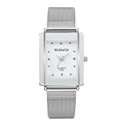 Relojes de Pareja con Diseño Minimalista de Esfera Rectangular - Image 4